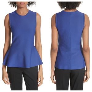 NWT Theory Classic Peplum Top Size S